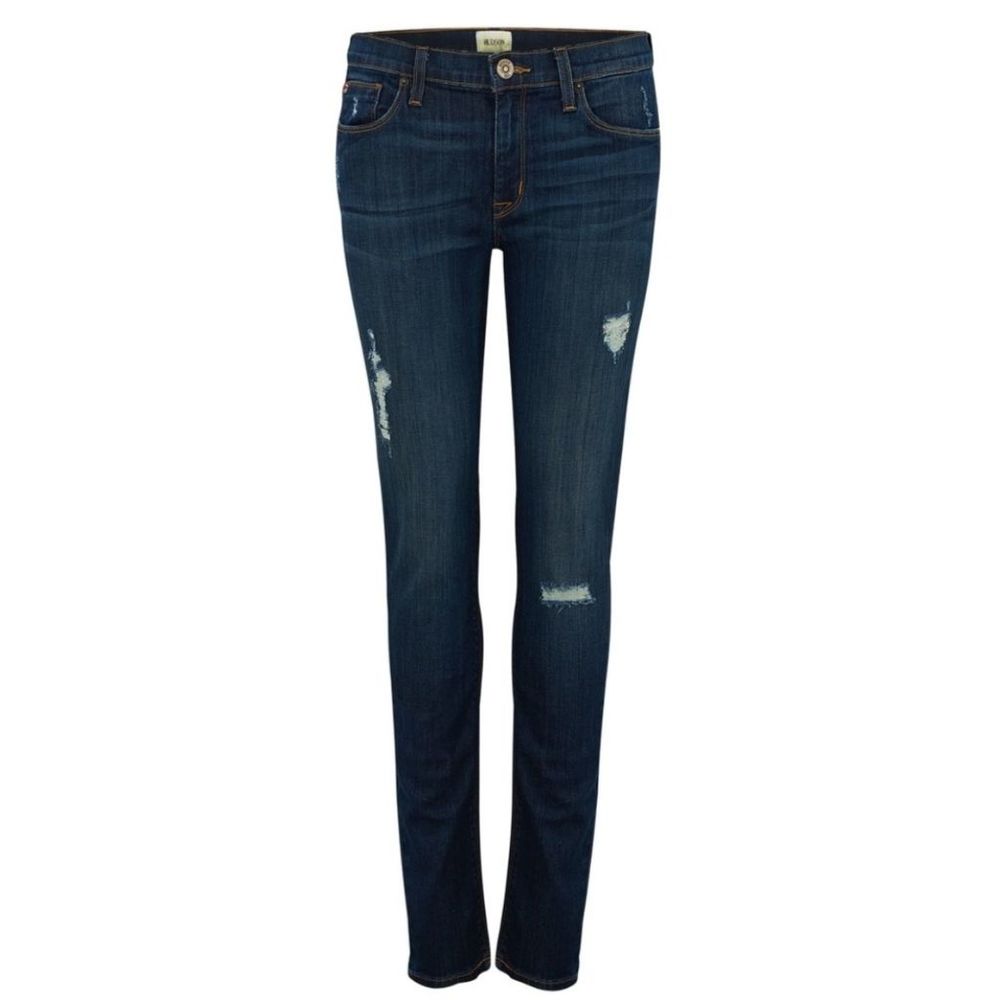 HUDSON JEANSNICO MID RISE SUPER SKINNY DISTRESSED JEANS - WAPA sz 28